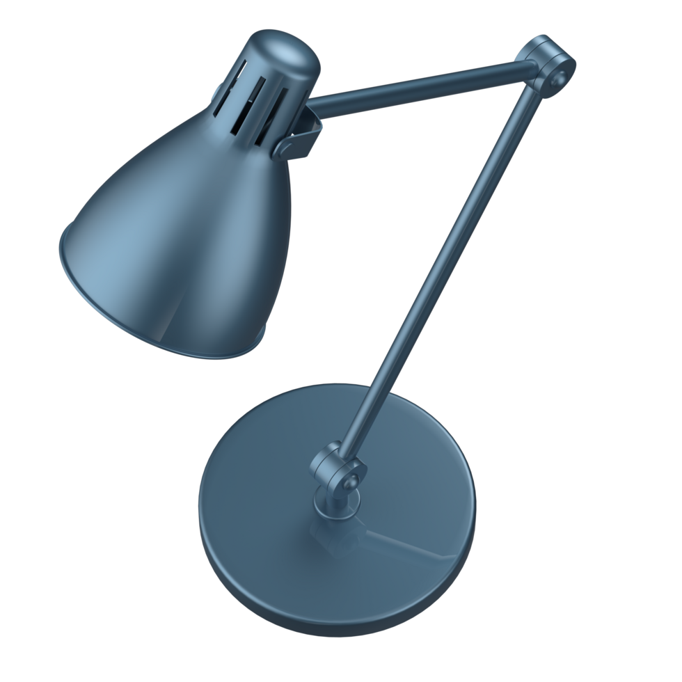 Modern desk lamp isolated on background. 3d rendering - illustration png