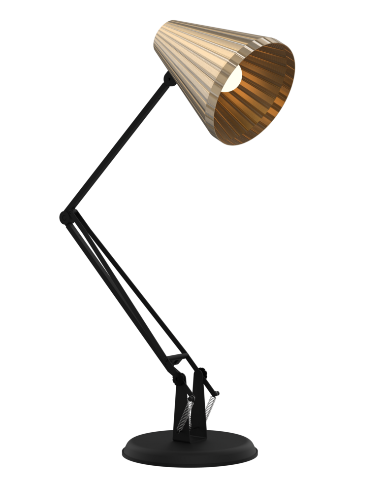 Modern desk lamp isolated on background. 3d rendering - illustration png