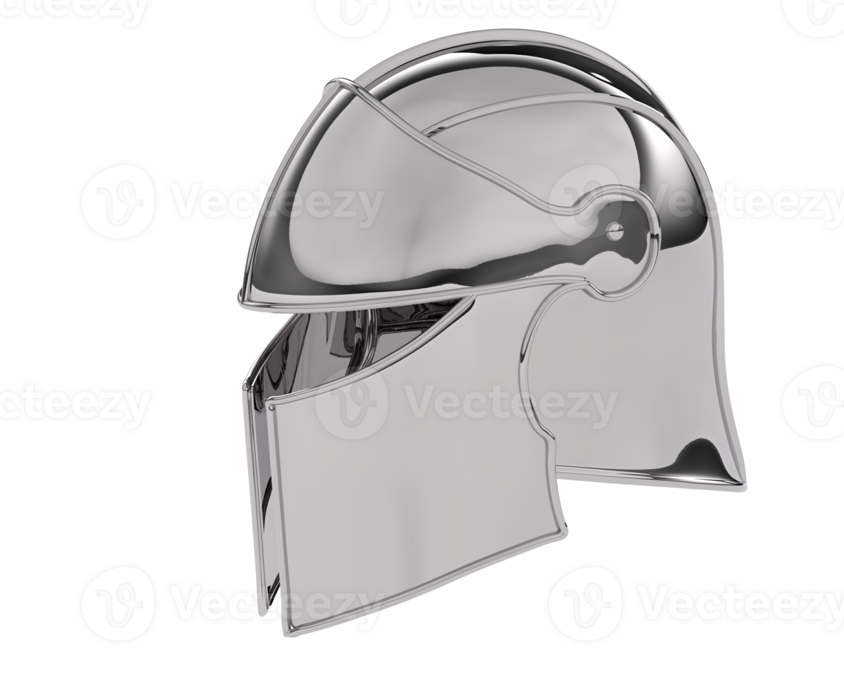 cavaliere casco isolato su sfondo. 3d interpretazione - illustrazione png