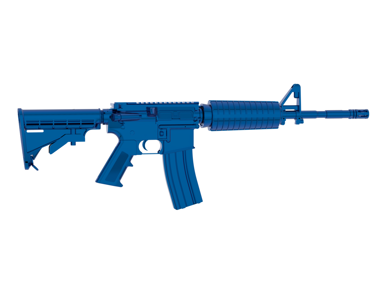 Machine-gun isolated on background. 3d rendering - illustration png