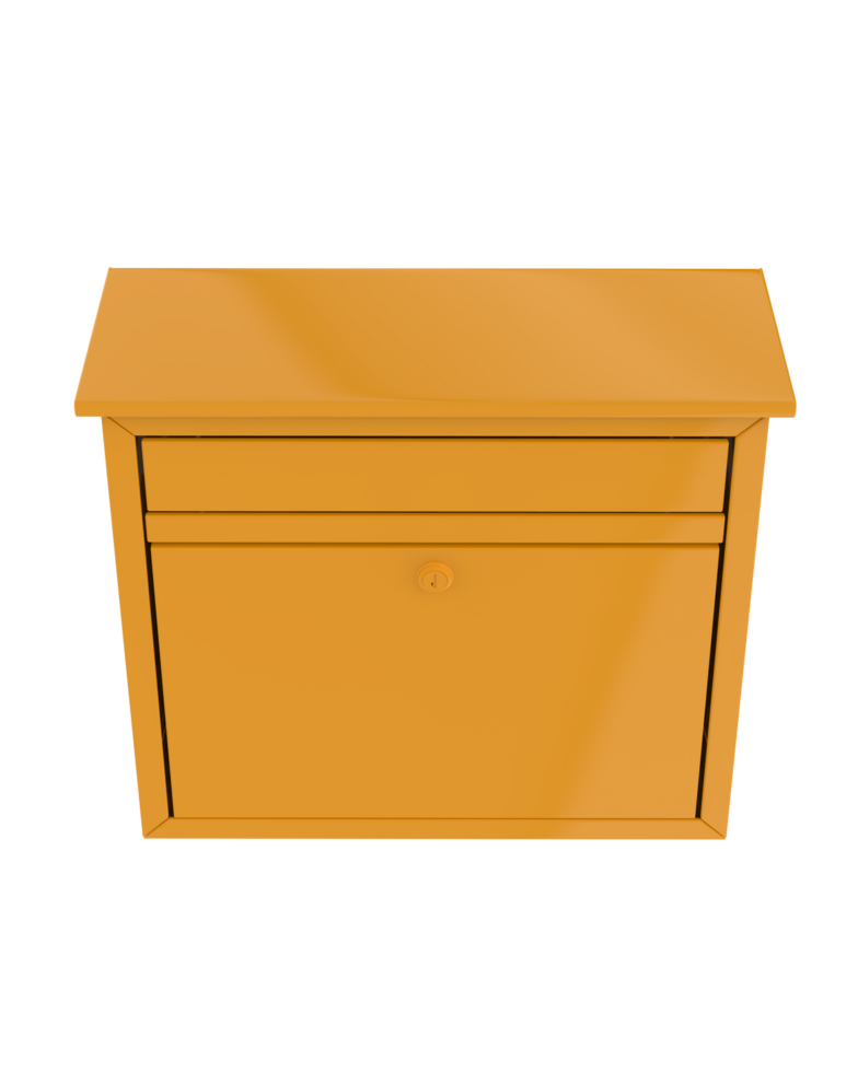 Mail box isolated on background. 3d rendering - illustration png