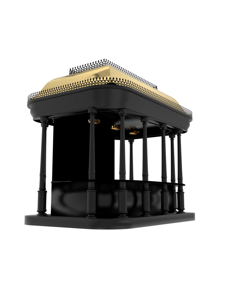 Promotional Kiosk isolated on background. 3d rendering - illustration png