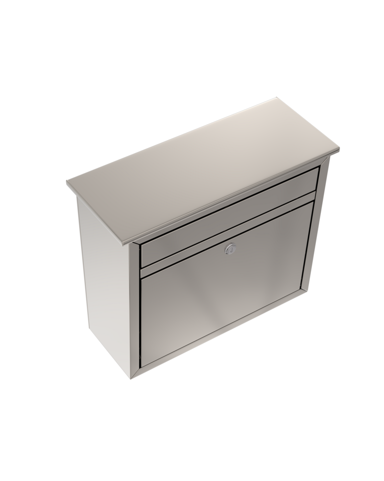 correo caja aislado en antecedentes. 3d representación - ilustración png