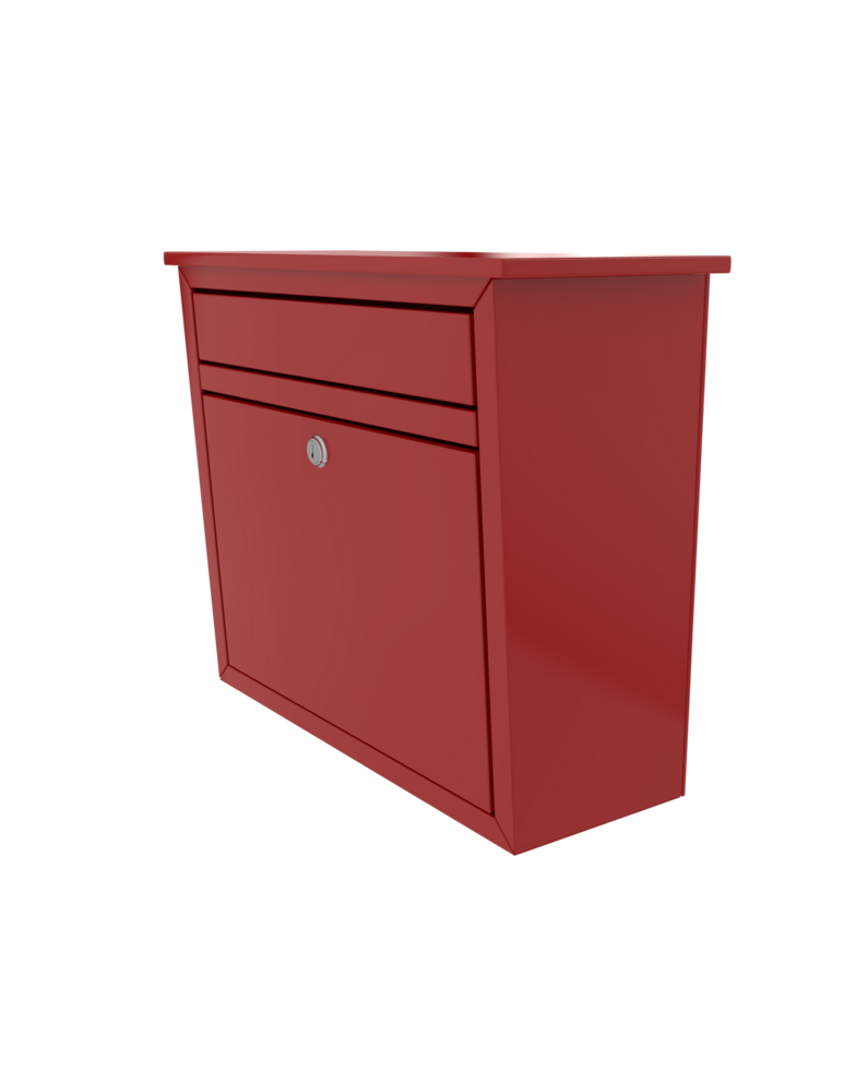 Mail box isolated on background. 3d rendering - illustration png
