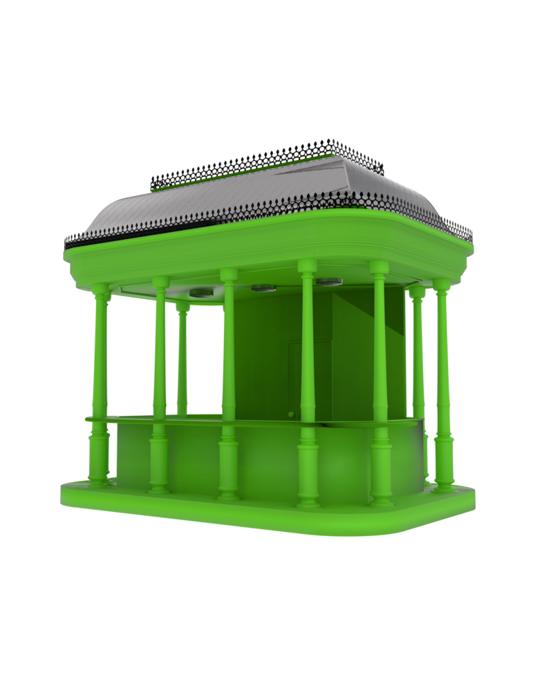 Promotional Kiosk isolated on background. 3d rendering - illustration png