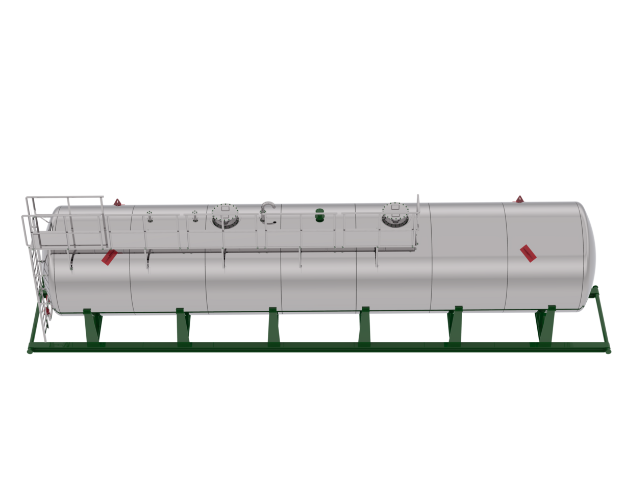 gas- tank geïsoleerd Aan achtergrond. 3d renderen - illustratie png