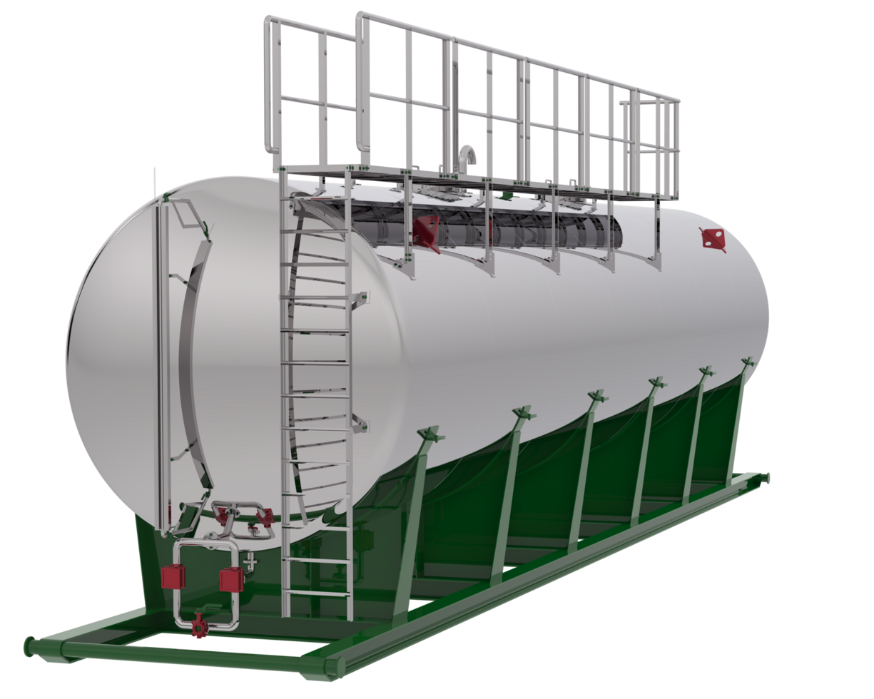 gas- tank geïsoleerd Aan achtergrond. 3d renderen - illustratie png