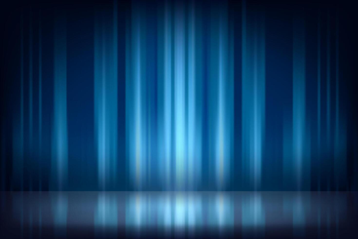 Abstract blue studio. Design product template. 3d vector mockup