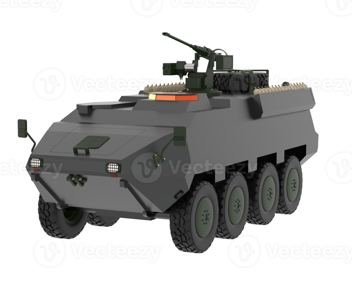 War vehicle isolated on background. 3d rendering - illustration png