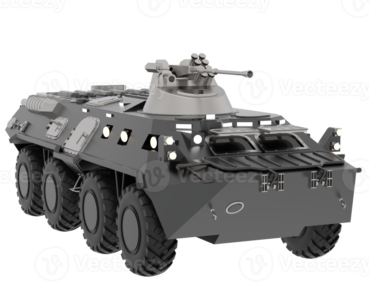 War vehicle isolated on background. 3d rendering - illustration png