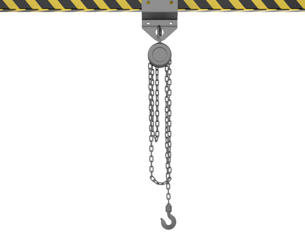 Mobile winch isolated on background. 3d rendering - illustration png