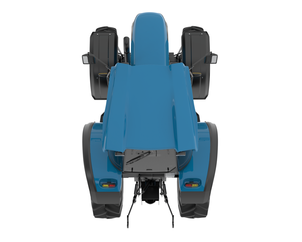 Tractor isolated on background. 3d rendering - illustration png