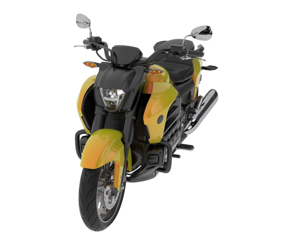 moto isolé sur Contexte. 3d le rendu - illustration png