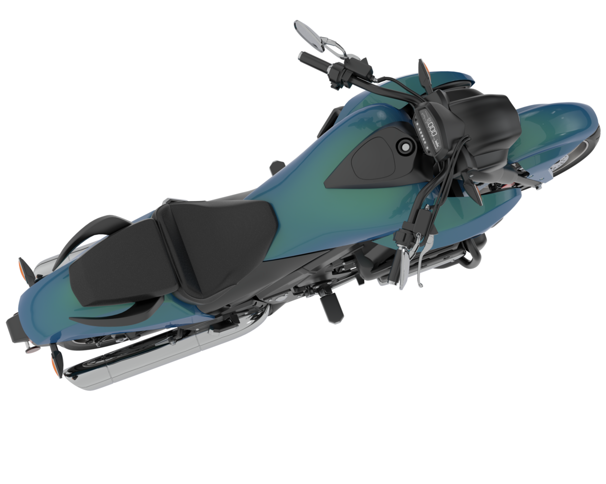 Motorrad isoliert auf Hintergrund. 3d Rendern - - Illustration png