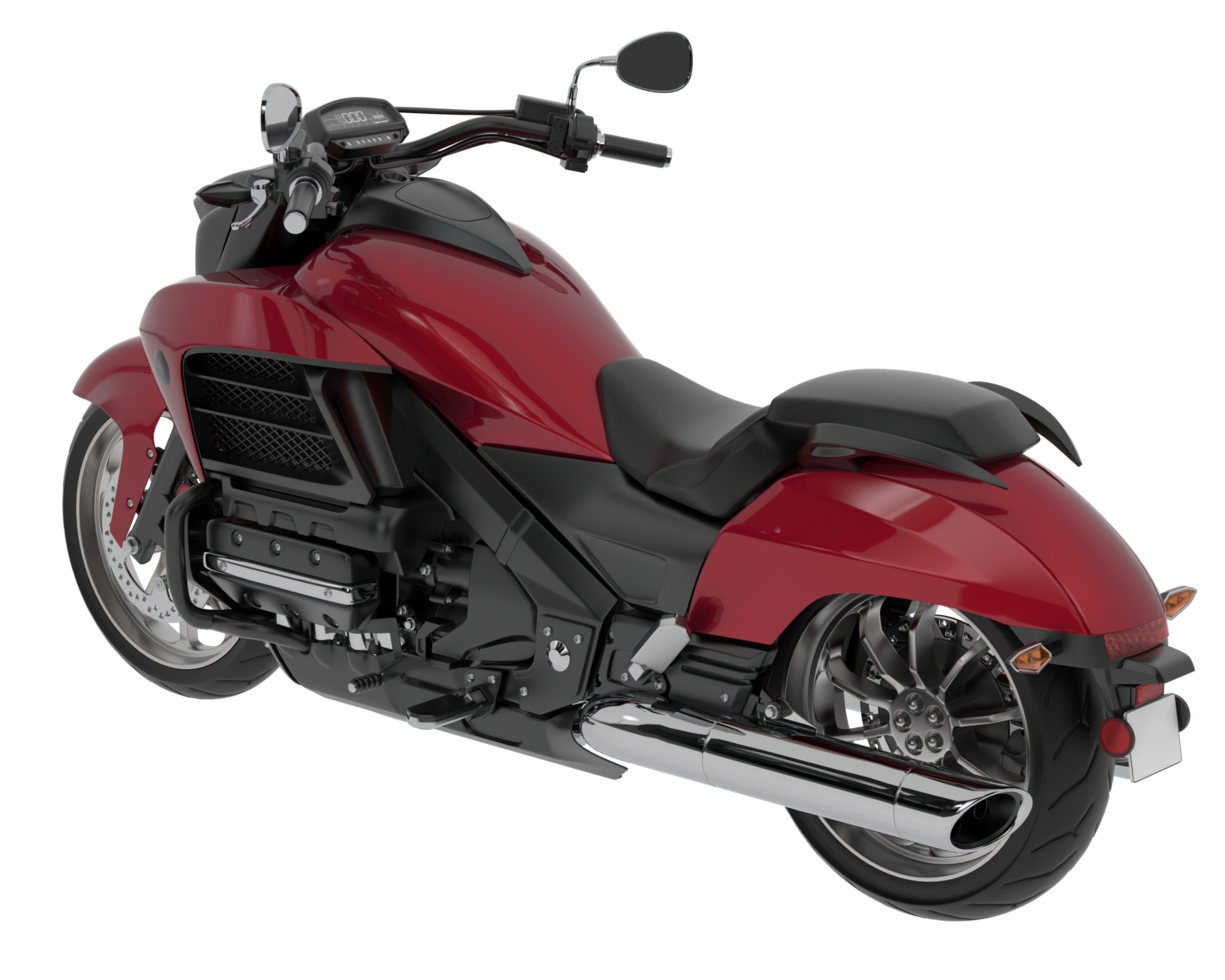 Motorcycle isolated on background. 3d rendering - illustration png