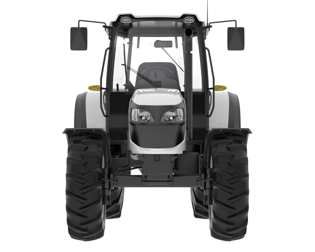 Tractor isolated on background. 3d rendering - illustration png
