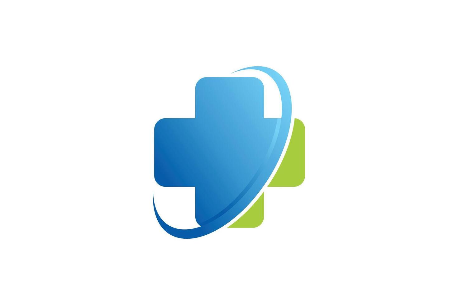 medical logo design with modern concept premium vector