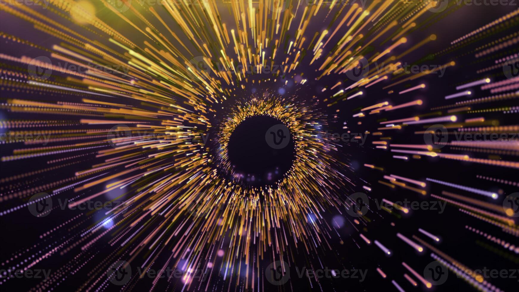 Spiral with lines of cosmic flow. Motion. Beautiful spiral with hypnotic stripes. Stripes move in spiral flow photo