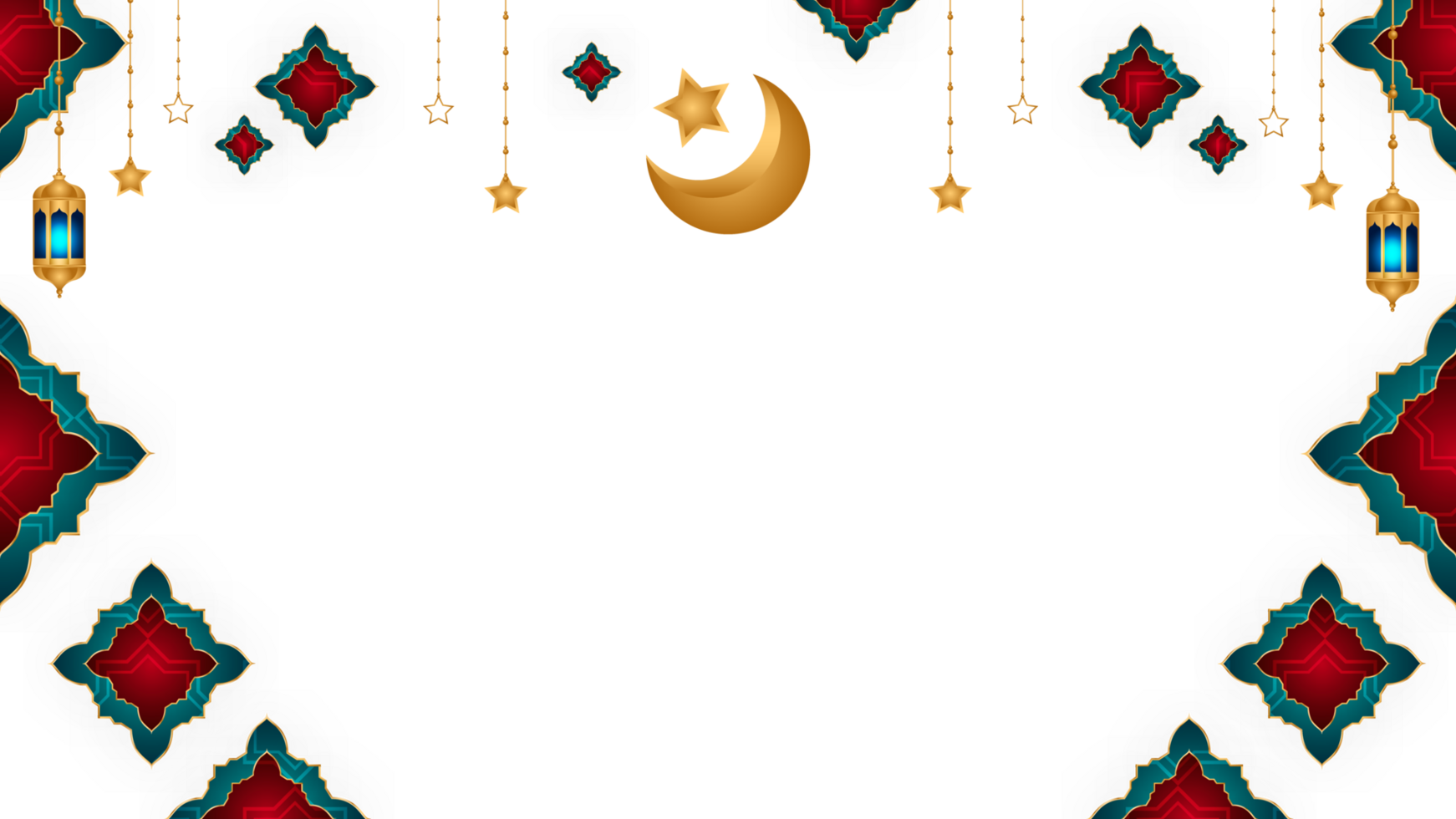 Eid Mubarak Islamic Arabic Green Arch Pattern Background with Beautiful Ornament png