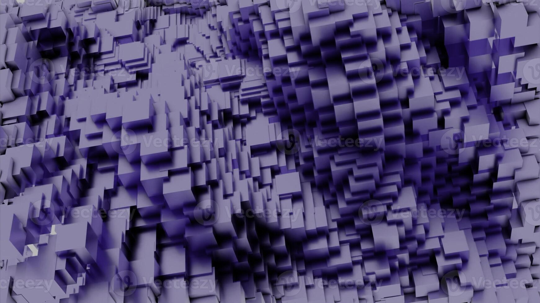 Cube particules abstract background, rippling fast 3D texture. Design. Abstract cube waves in endless motion. photo