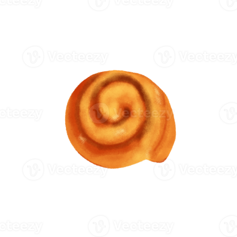 Cinnamon roll Illustration for decoration png