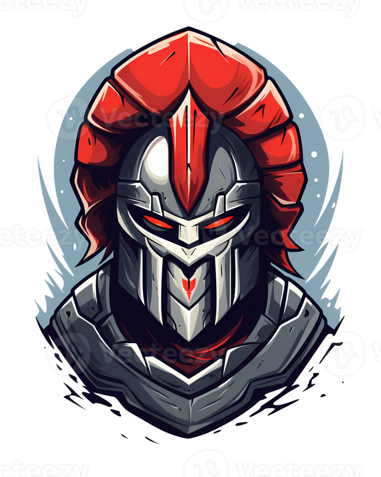 ai généré guerrier esport logo art des illustrations pour autocollants, logo, T-shirt conception, affiche etc png