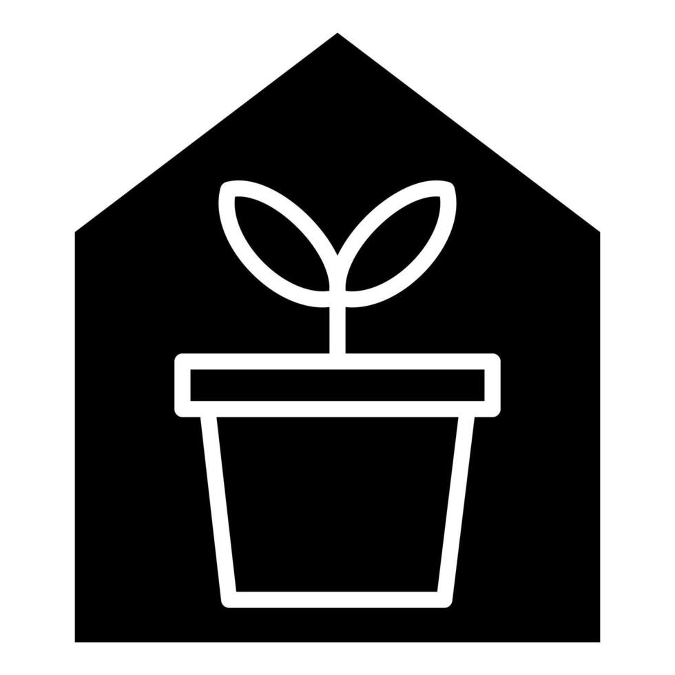 Indoor Planting icon line vector illustration