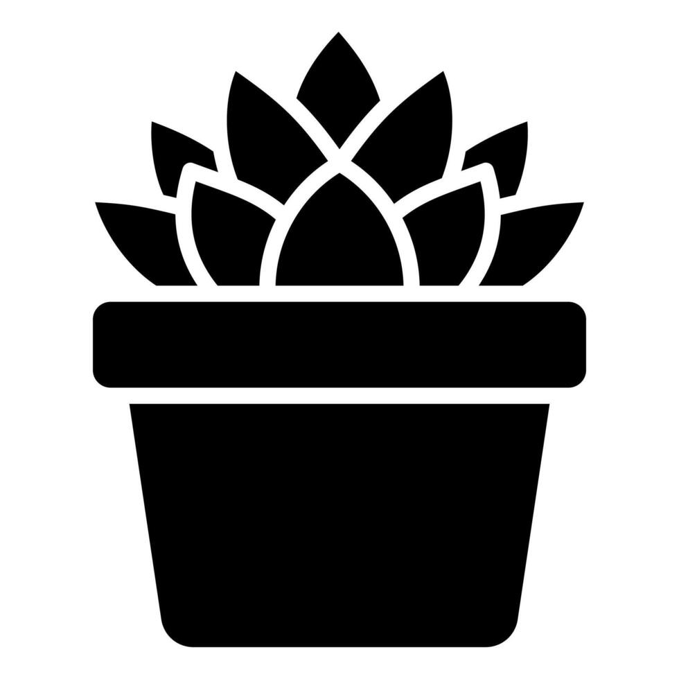 Succulents icon line vector illustration
