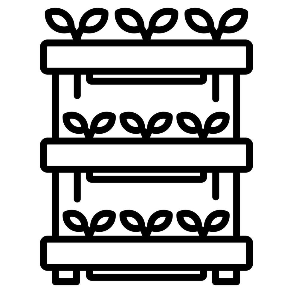 Plant Stand icon line vector illustration