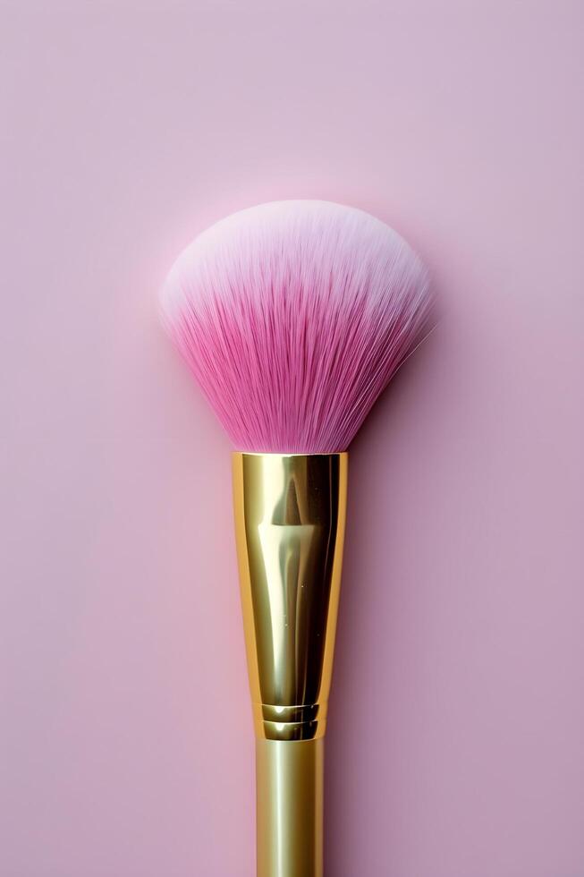 AI generated Pink and Gold Glam Sparkling Beauty in Fresh Makeup Banner photo