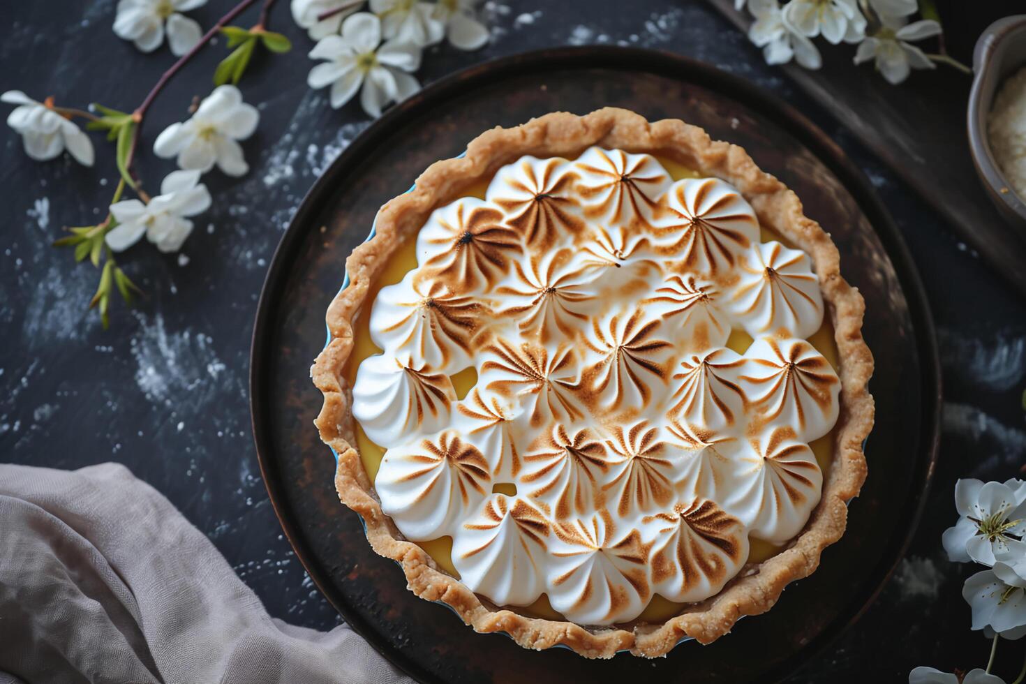 AI generated Simple Spring Bliss Farmcore Chic in a Lemon Meringue Masterpiece photo