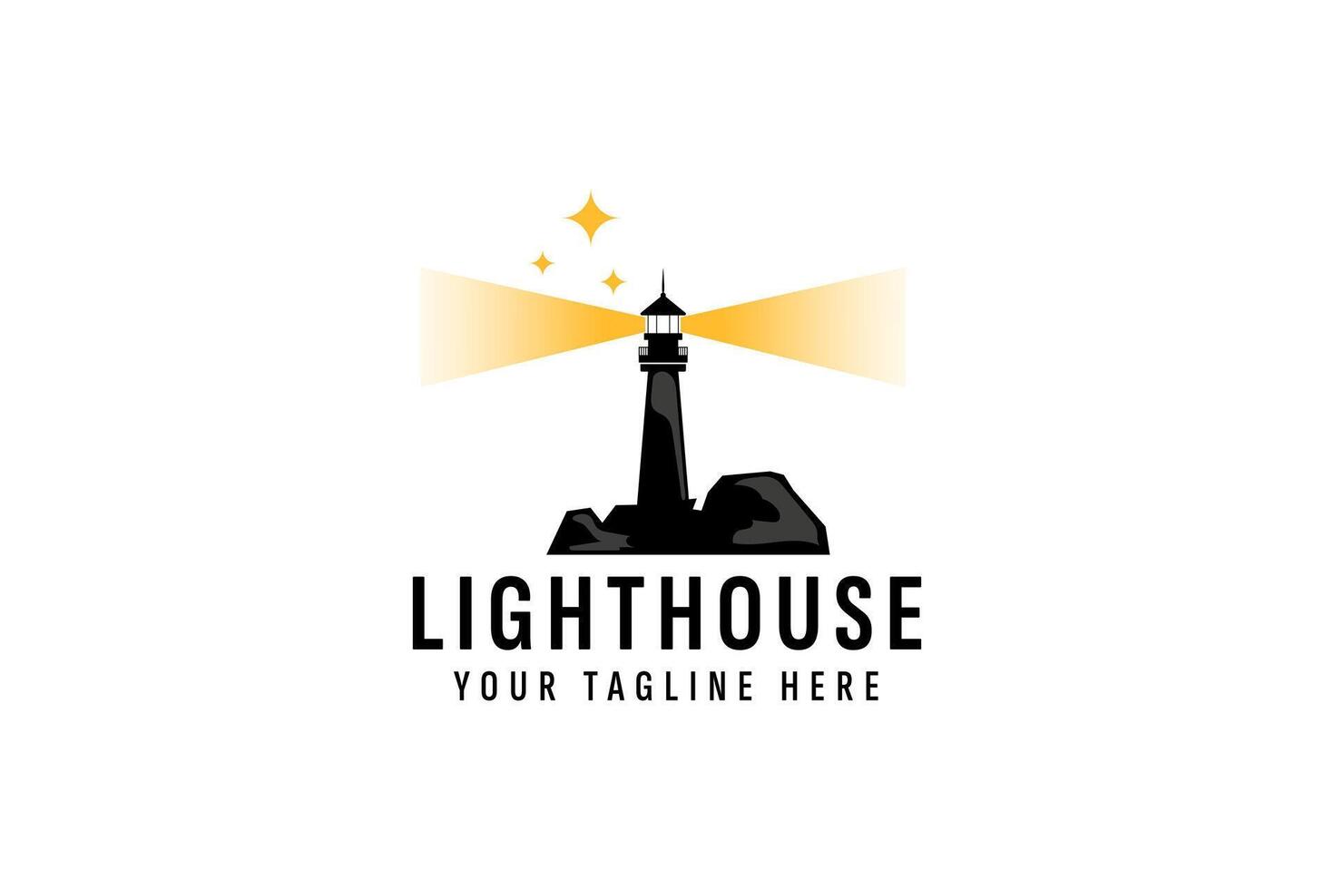 lighthouse logo vector icon illustration