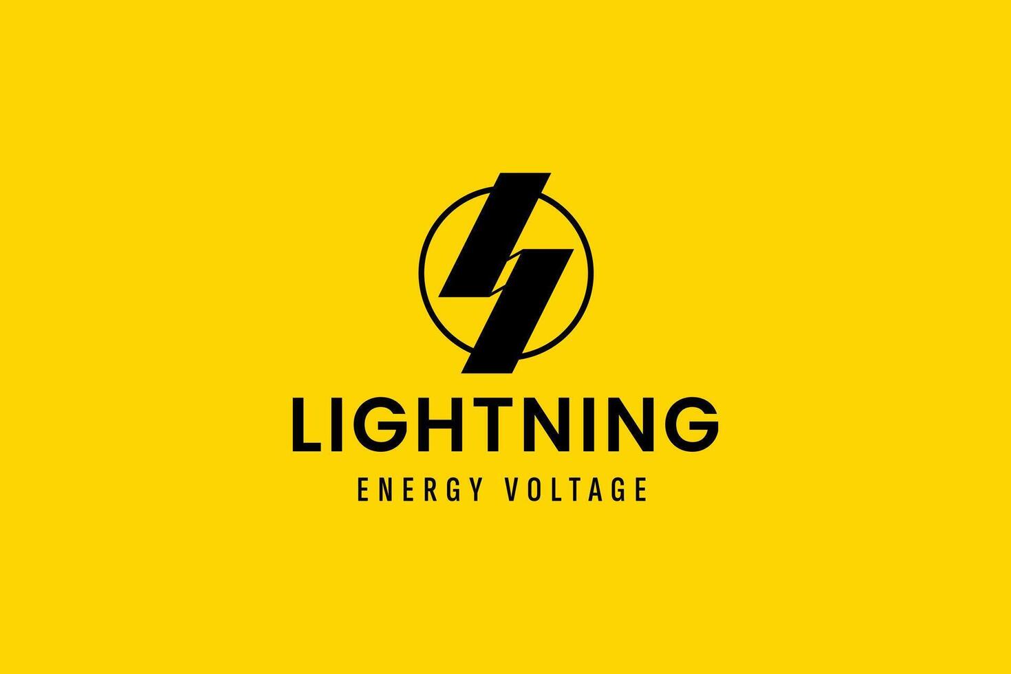 lightning logo vector icon illustration