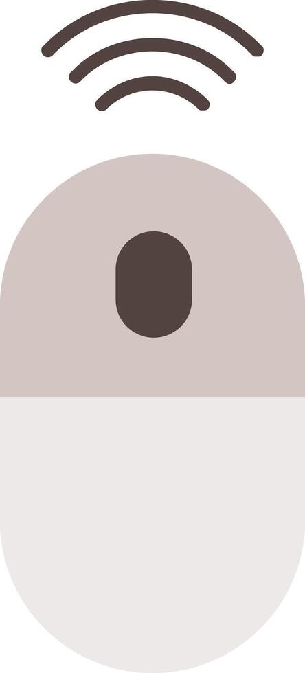 Wireless Mouse Flat Icon vector