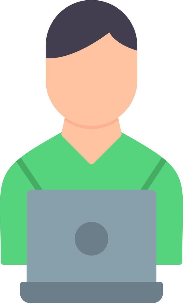 Working Flat Icon vector