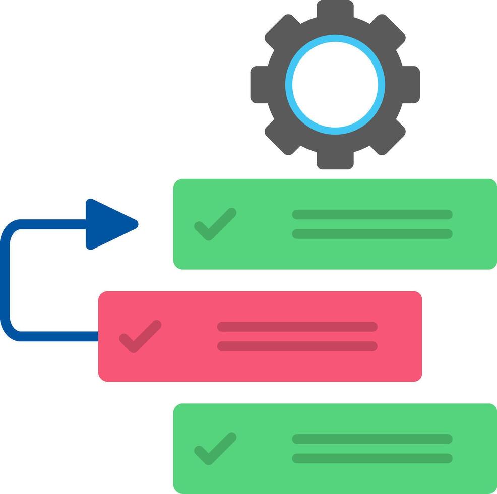 Backlog Flat Icon vector