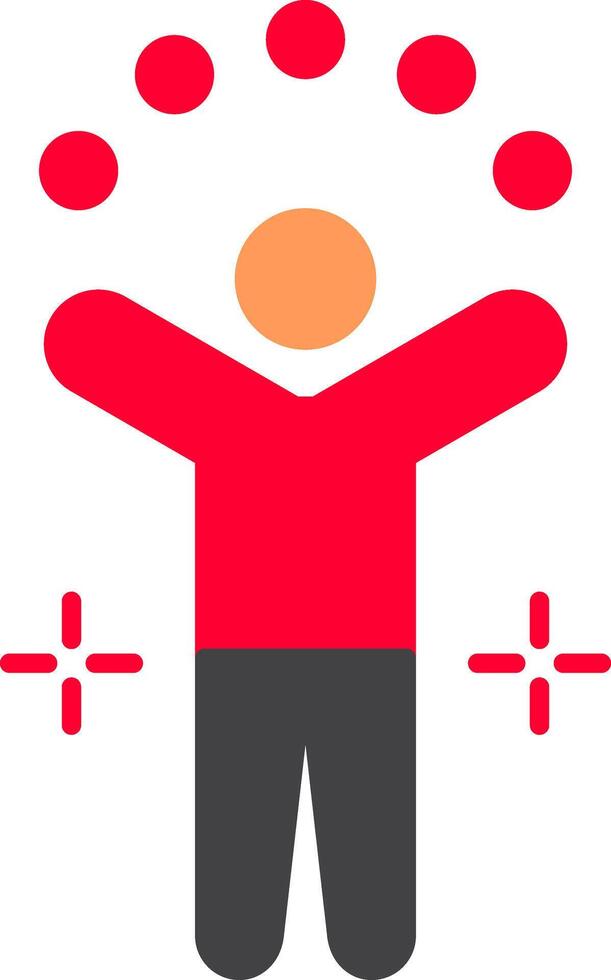Juggling Ball Flat Icon vector