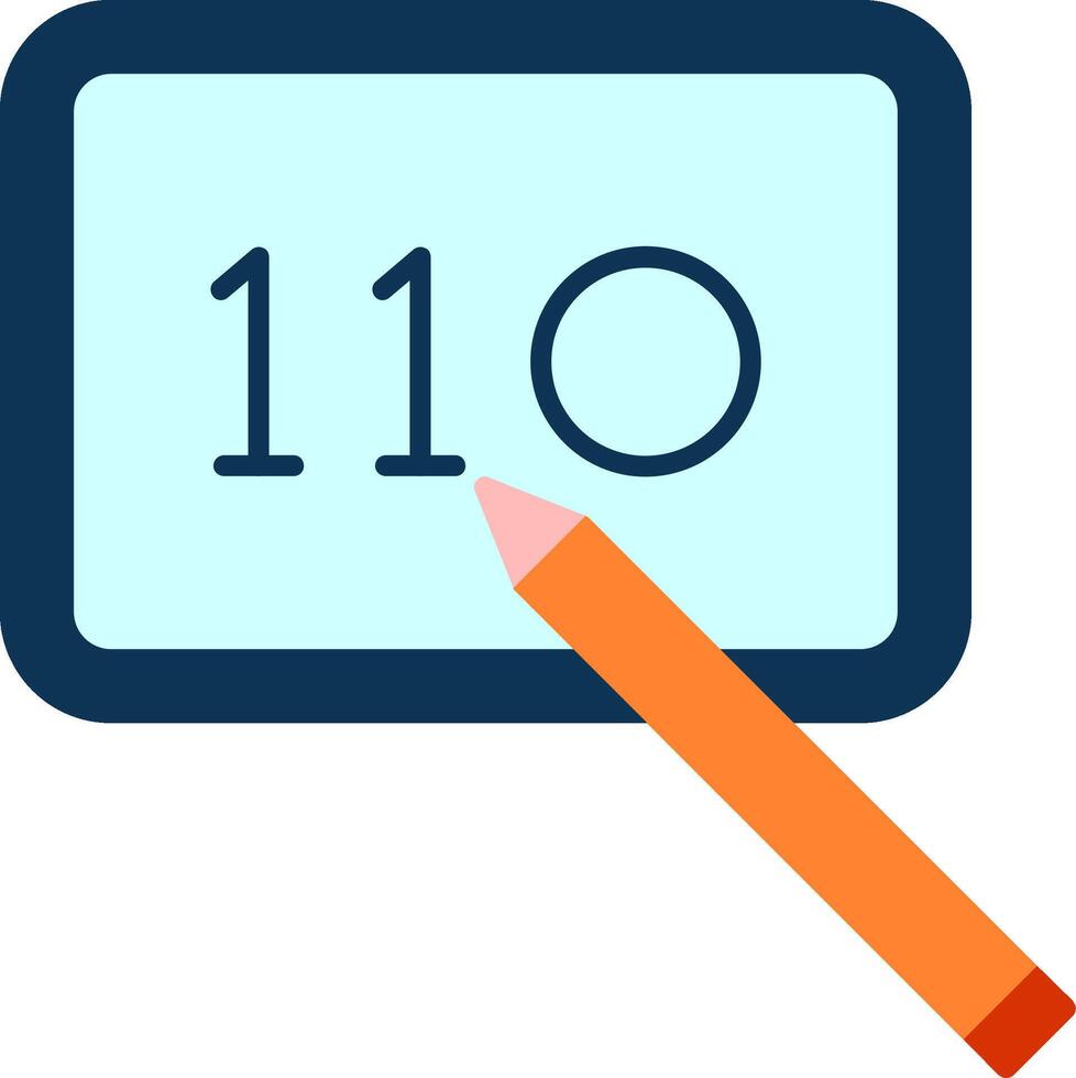 Digital Art Flat Icon vector