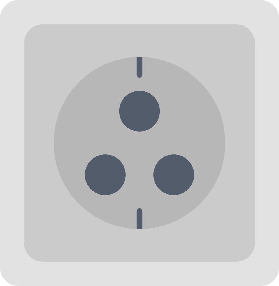 Wall Socket Flat Icon vector