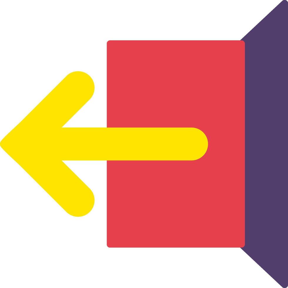 Logout Flat Icon vector