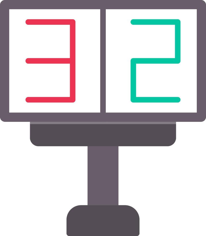 Scoreboard Flat Icon vector
