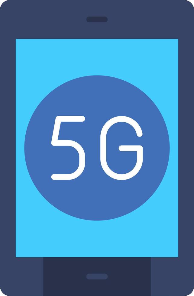 5g Flat Icon vector