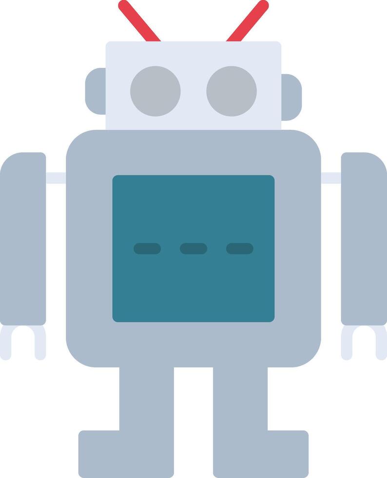 Robot Flat Icon vector