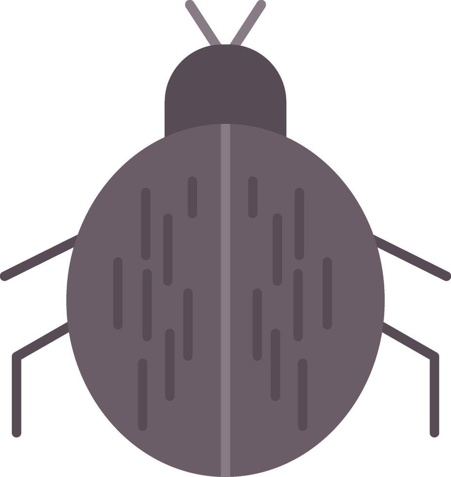 escarabajo icono plano vector