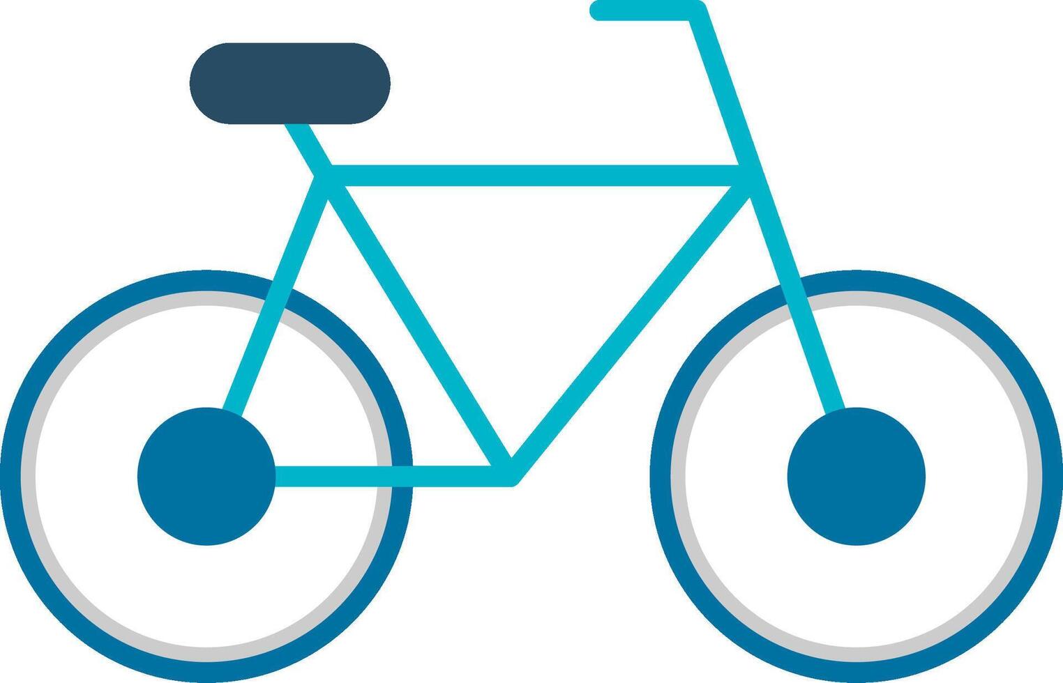 icono de bicicleta plana vector