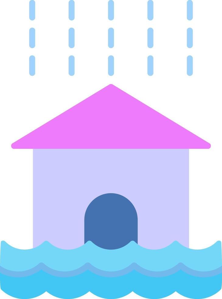 Flood Flat Icon vector