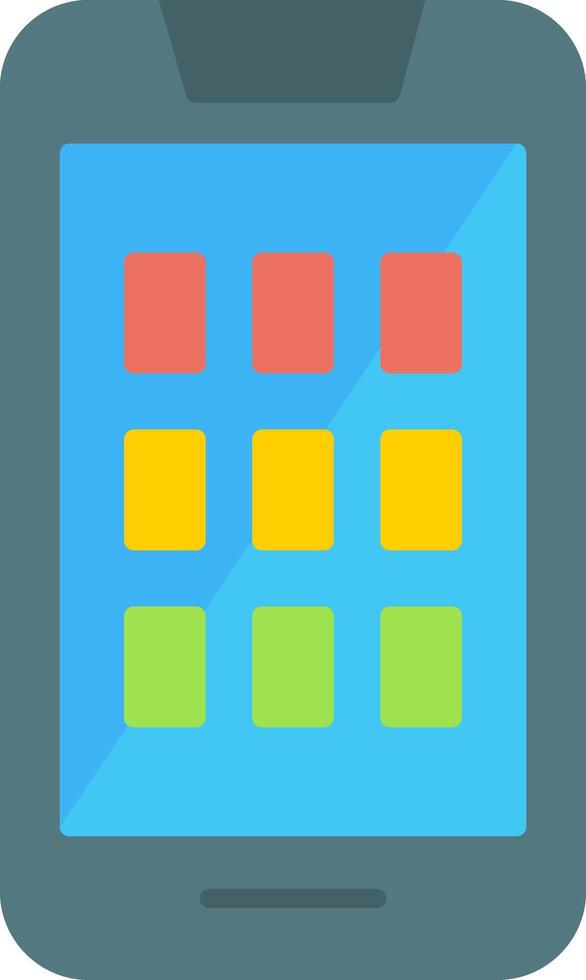 Mobile Flat Icon vector
