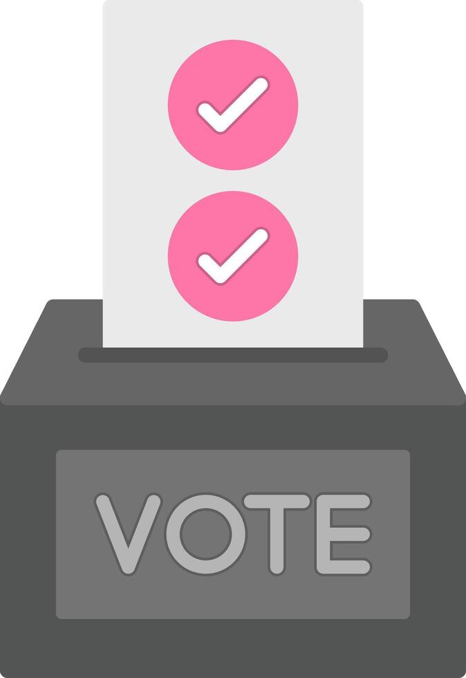 Ballot Flat Icon vector