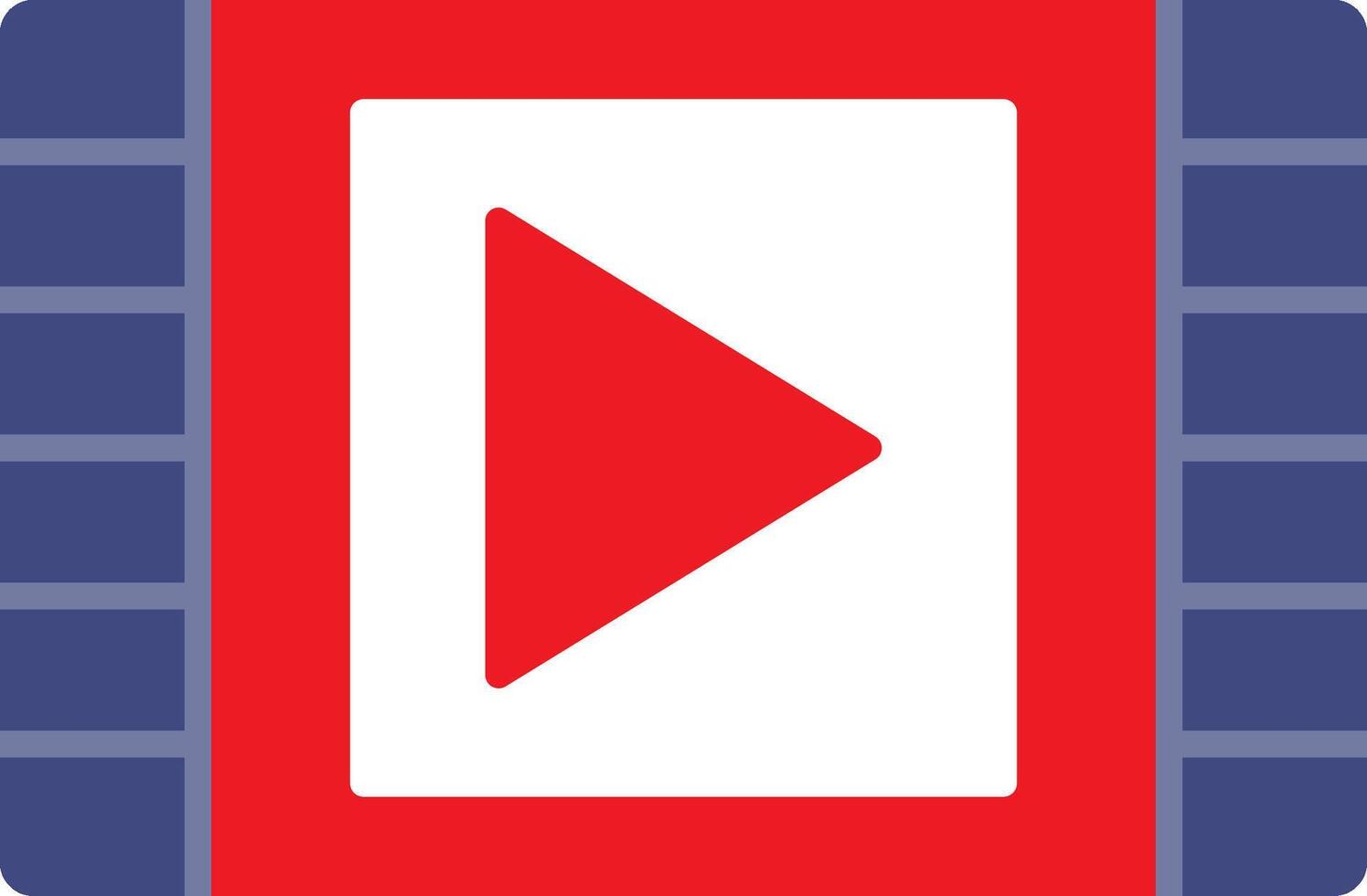 Video Flat Icon vector