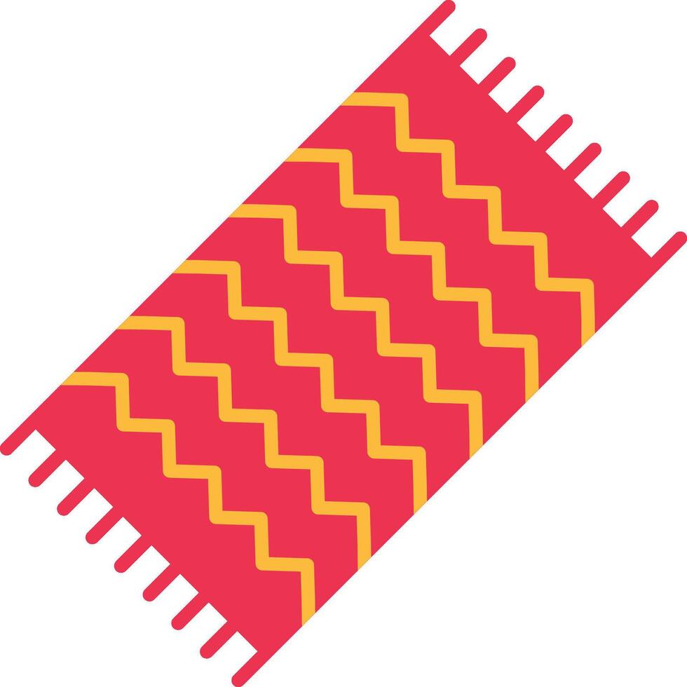 Beach Towel Flat Icon vector
